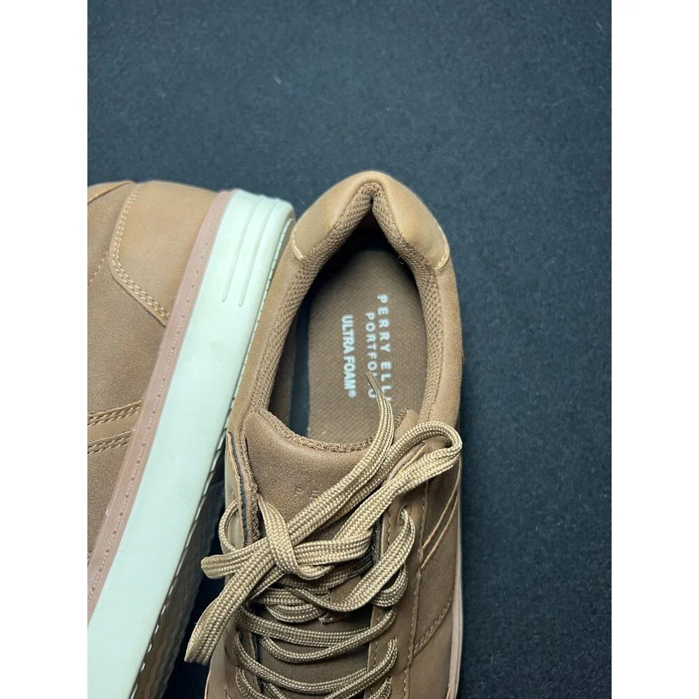 Mens Perry Ellis Portfolio Ultra Foam Shoes Brown 12